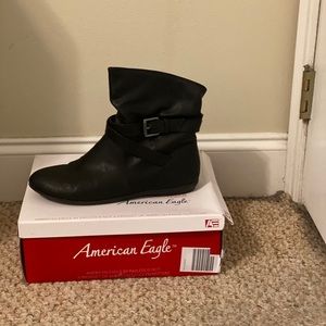 American Eagle by Payless Black Ankle Booties